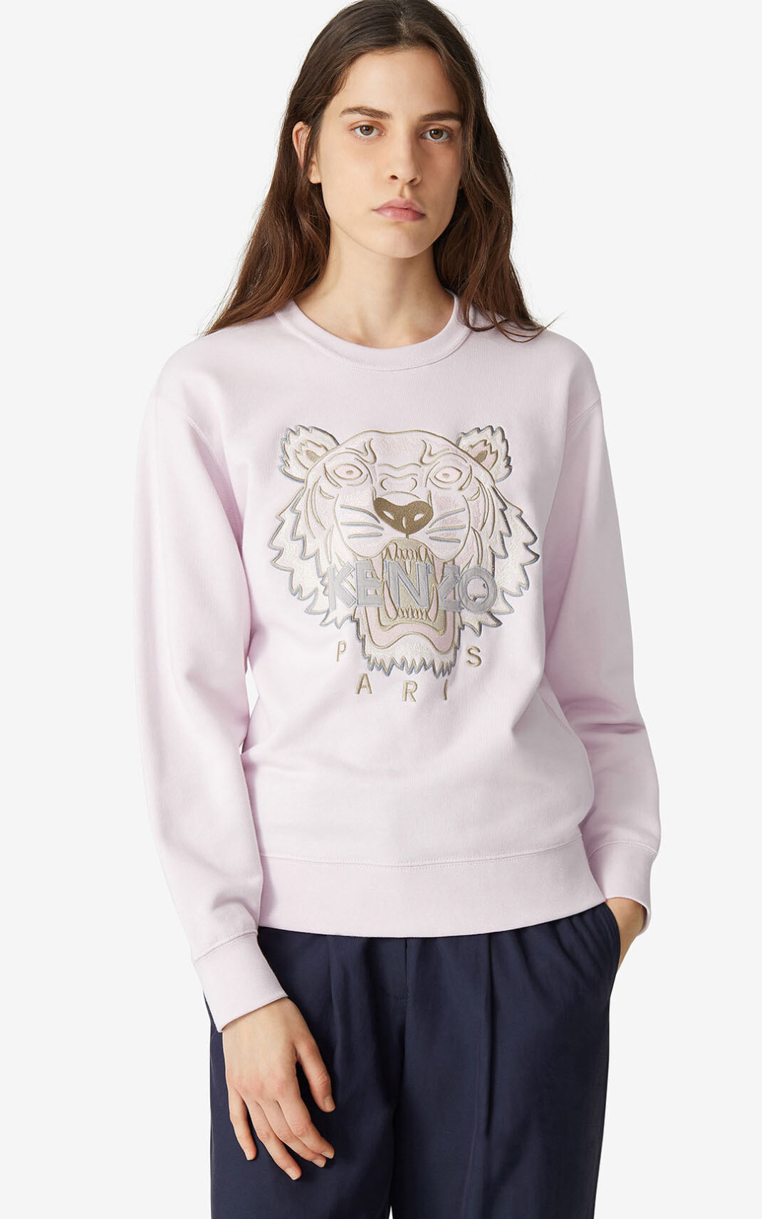 Sudadera Kenzo Tiger Mujer Rosas KTB534162